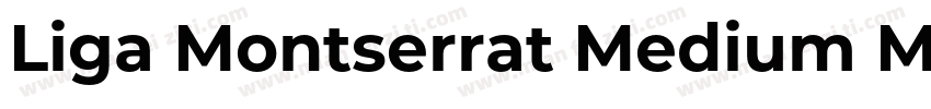 Liga Montserrat Medium Medium字体转换